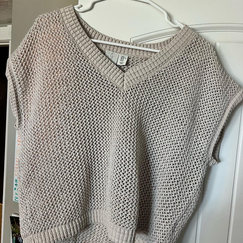 Women's Beige Knit Sweater